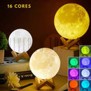 Luminária Decorativa Lua Iluminada Universo