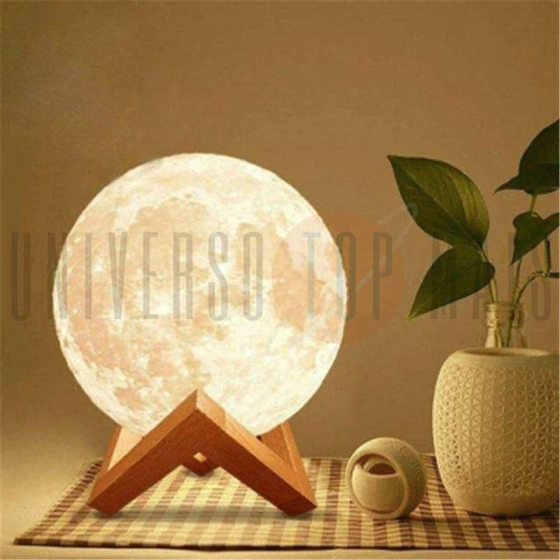Luminária Decorativa Lua Iluminada Universo