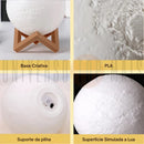 Luminária Decorativa Lua Iluminada Universo