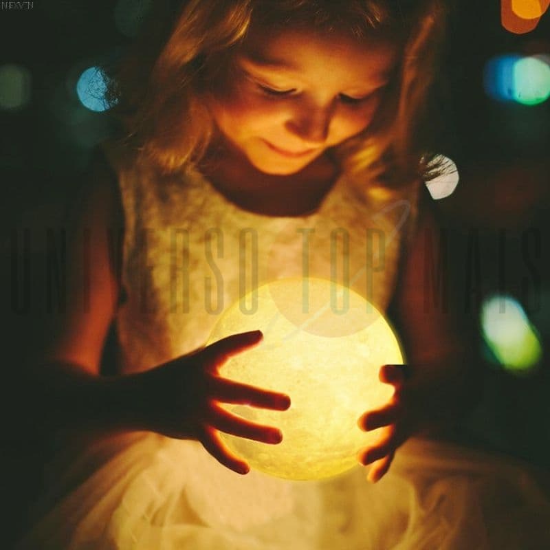 Luminária Decorativa Lua Iluminada Universo